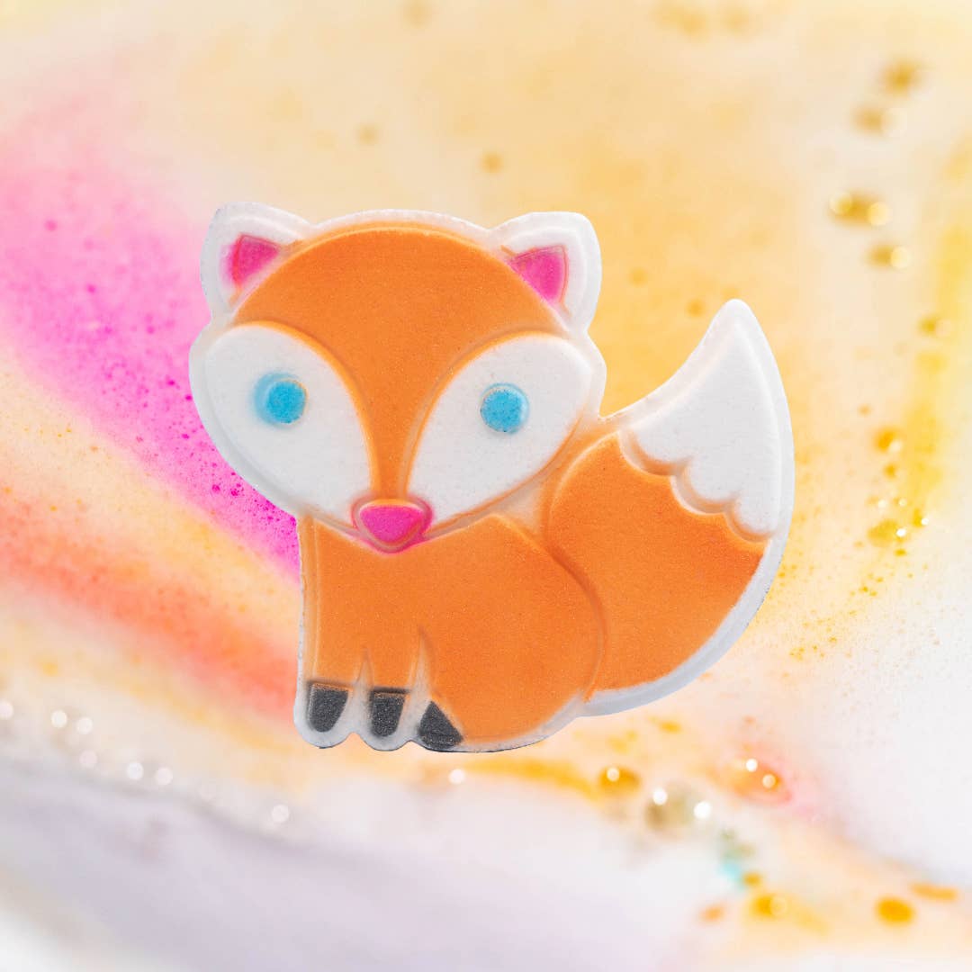 Bath Bomb | Hand Painted | Bath Bombs| Color Burst | Fox