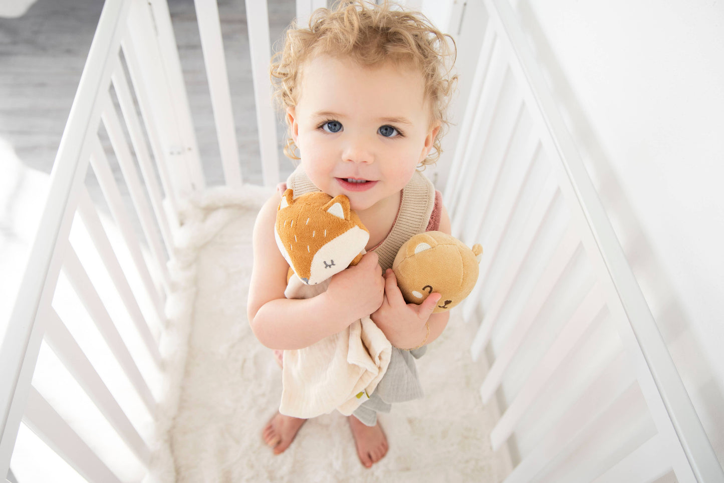 Fox Snuggle Blanket, Organic Cotton Muslin