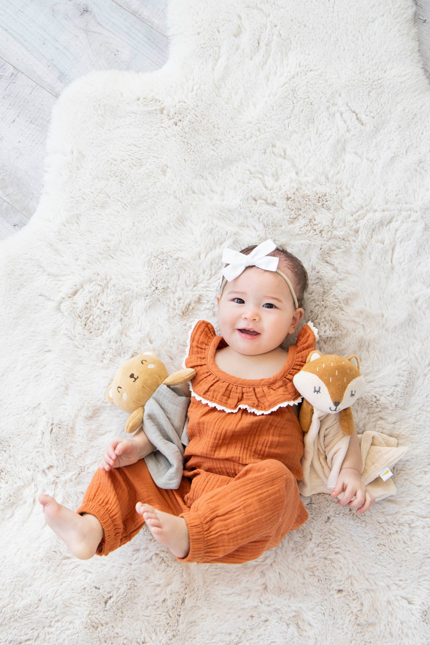Fox Snuggle Blanket, Organic Cotton Muslin