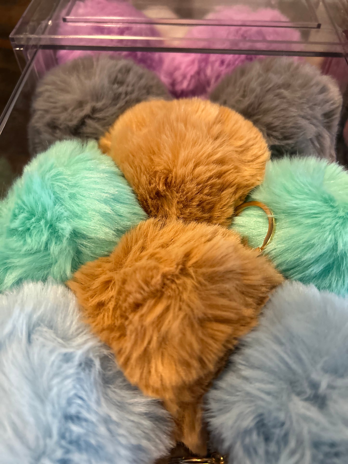 Jumbo Pom Keychain