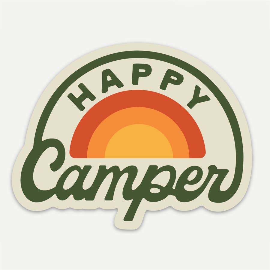 Happy Camper Sticker