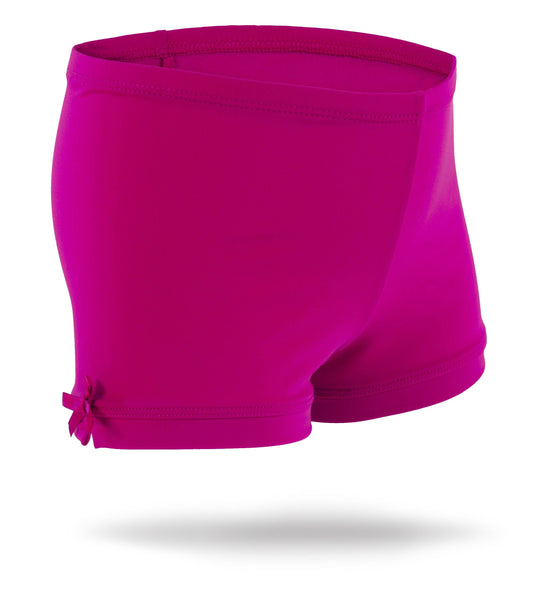 Girls Spandex Shorts-Fuchsia