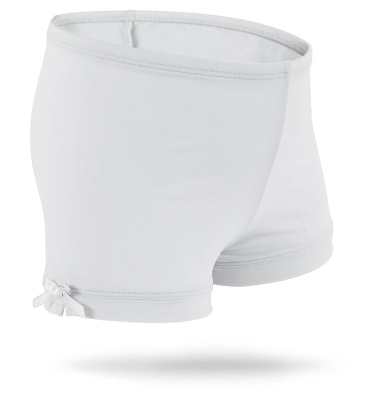 Girls Spandex Shorts-white