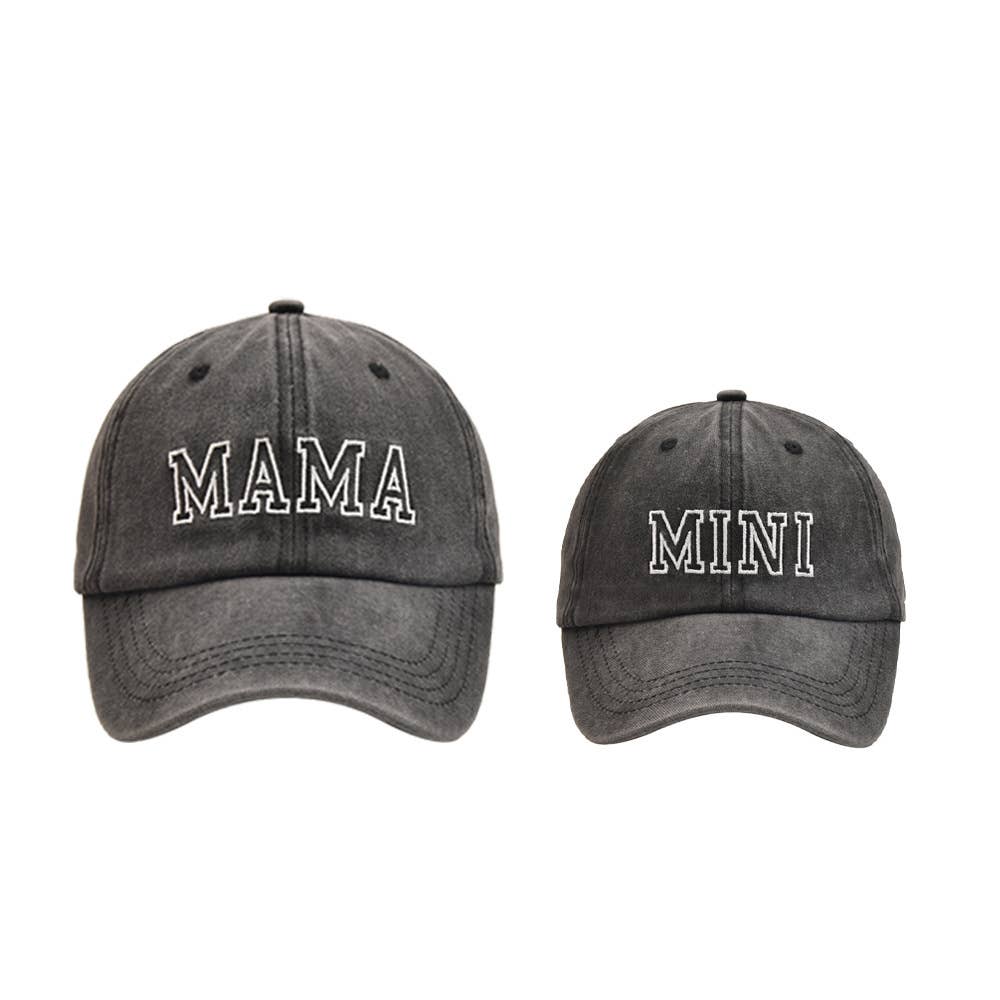 Mama & Mini (R/B) Baseball Hats