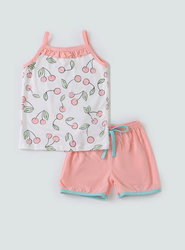 Cherry coral girl set