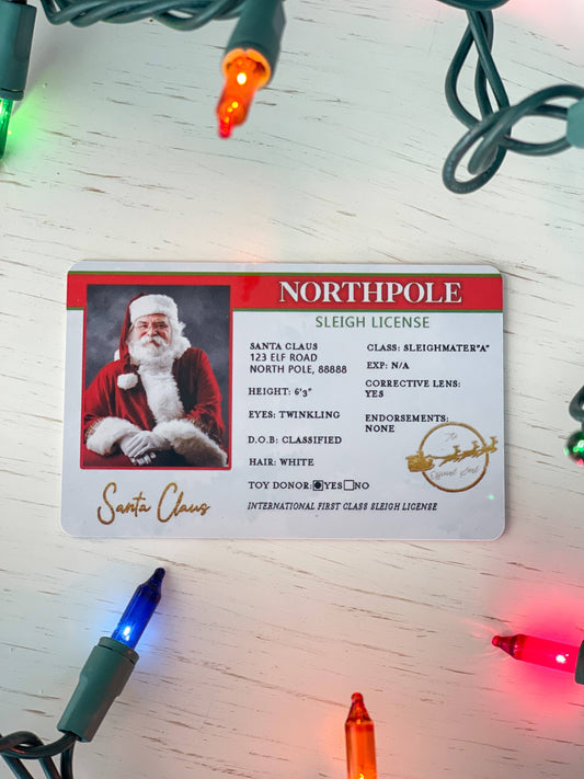 Santa Sleigh License "USA Version"