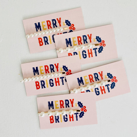 Merry & Bright Pearl Clip