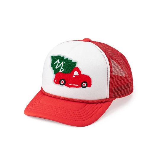 Christmas Truck Patch Trucker Hat - Kids Holiday Hat