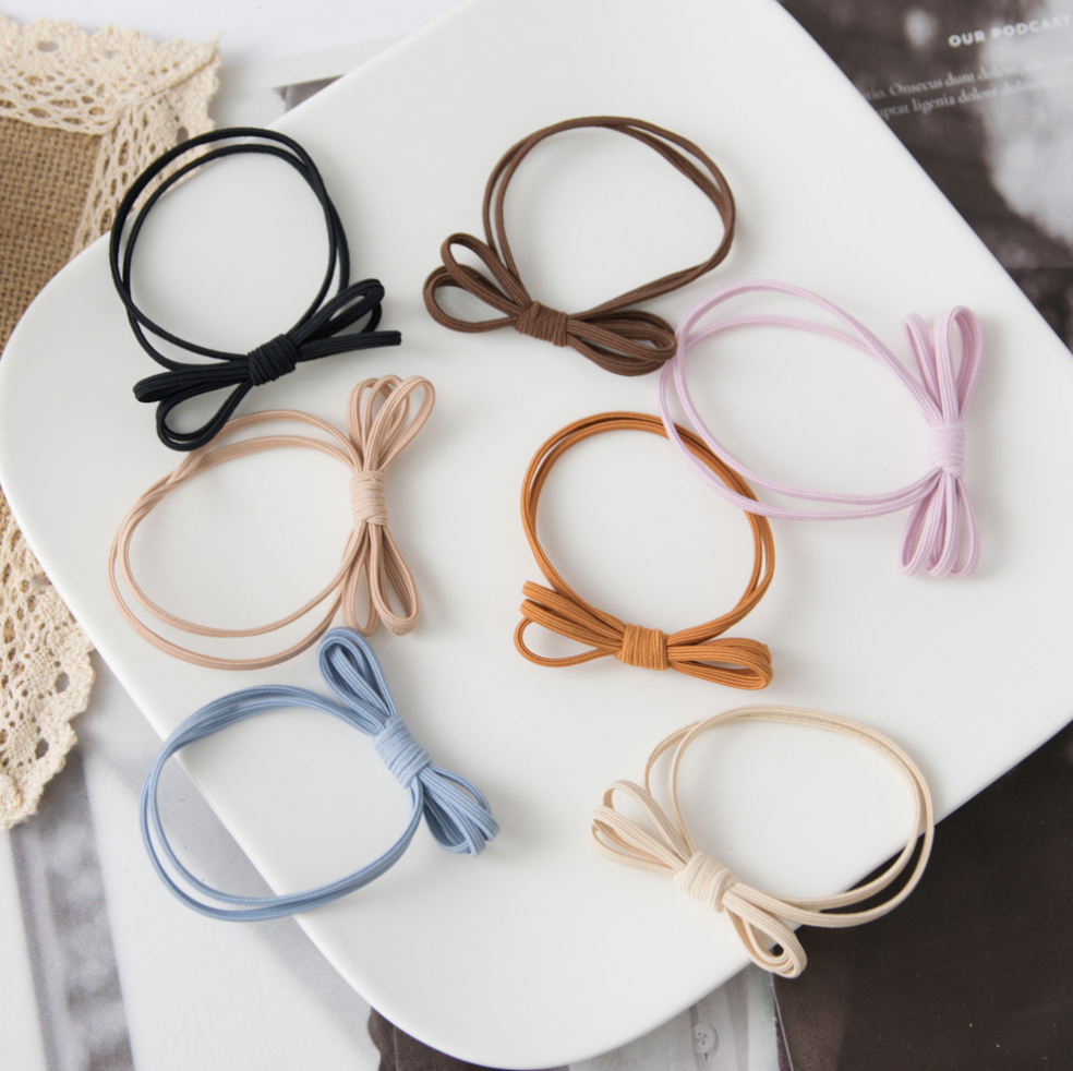 Bow Style Hair Tie Set of 3