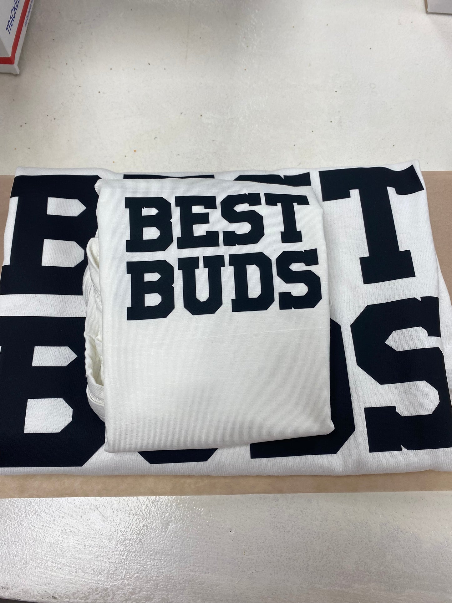 Custom Best Buds Onesie and Dad Tee