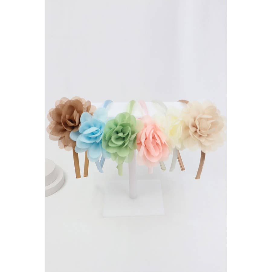 Baby/Kids Sheer Rose Hairband