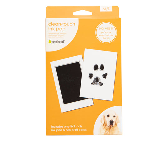 Pet Pawprint Clean-Touch Ink Pad, Medium/ Large, Black