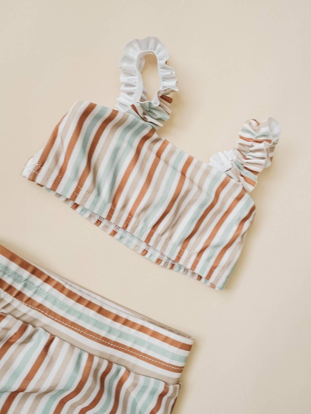 Strap Bandeau Bikini Set - Summer Stripes