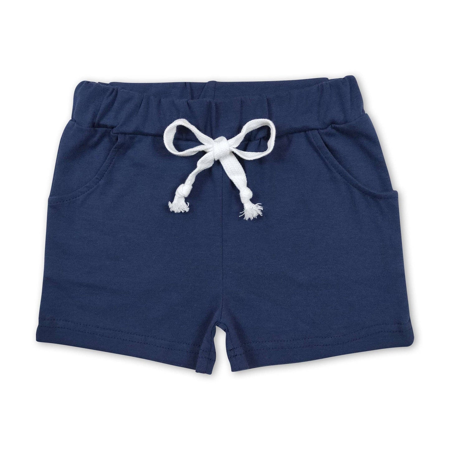 Navy Cotton Shorts