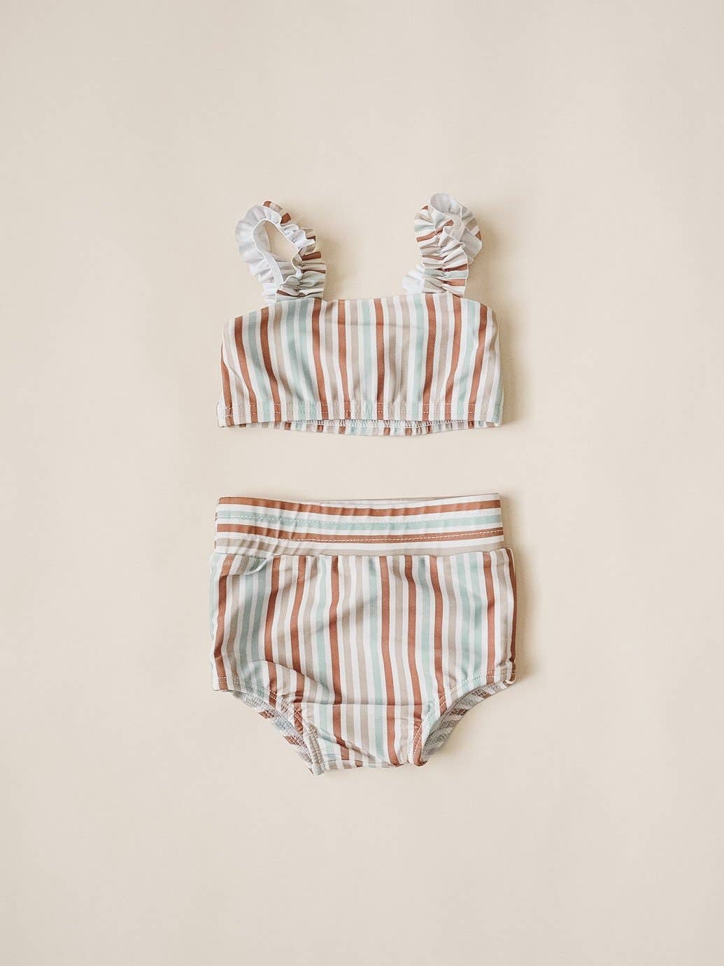 Strap Bandeau Bikini Set - Summer Stripes