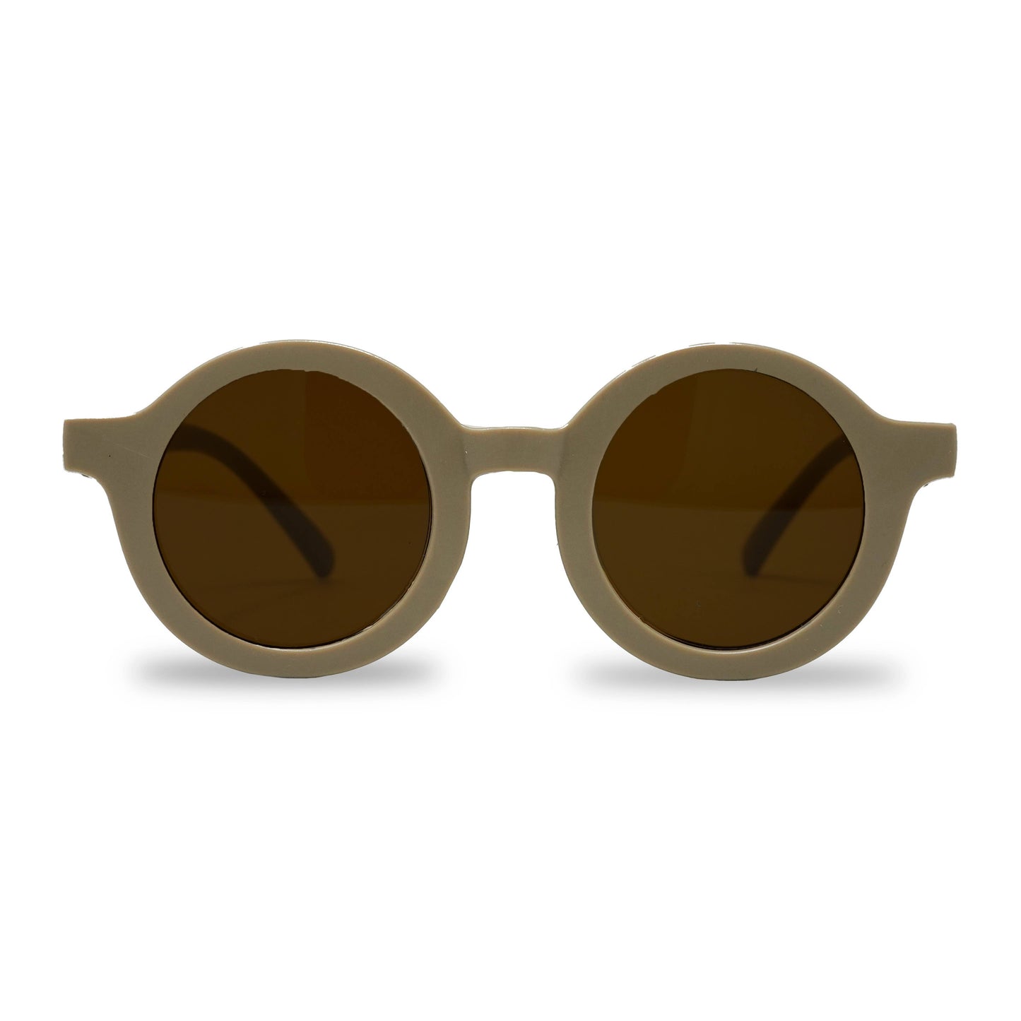 Kids Round Sunnies-Taupe